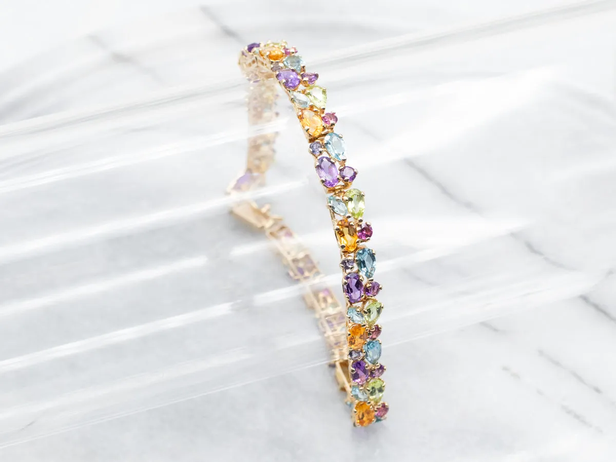 Rainbow Semi-Precious Tutti Frutti bracelet
