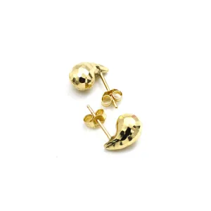 Real Gold Bee Comb Teardrop Stud Earrings Set - Model 6898-25-DC2 E1930