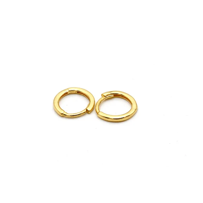 Real Gold Round Small Helix Piercing Earring Set 2113 E1739