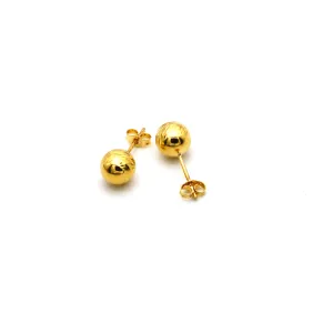 Real Gold Texture Ball Earring Set 0007/v89 E1632