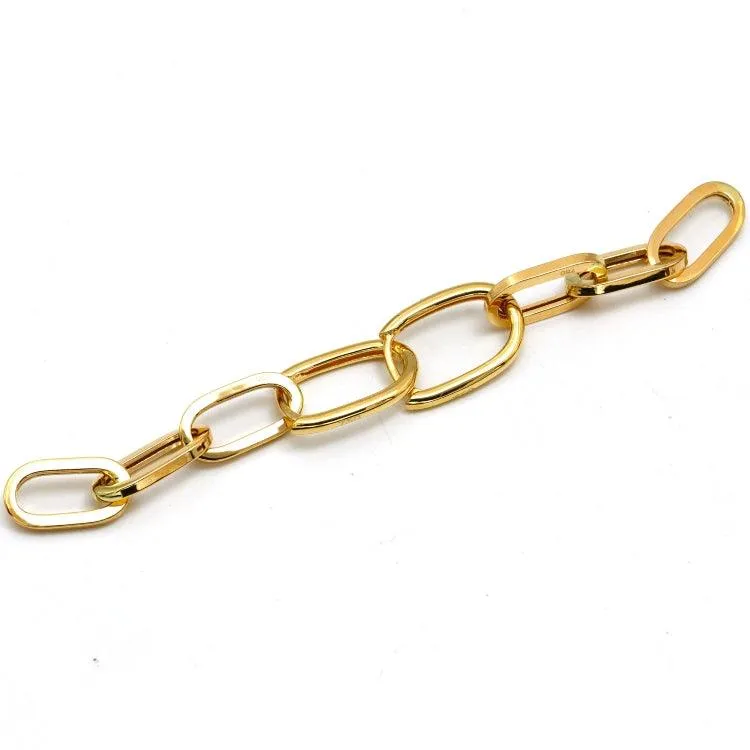 Real Gold Thick Paper Clip Thick Hanging Earring Set 1809 E1835