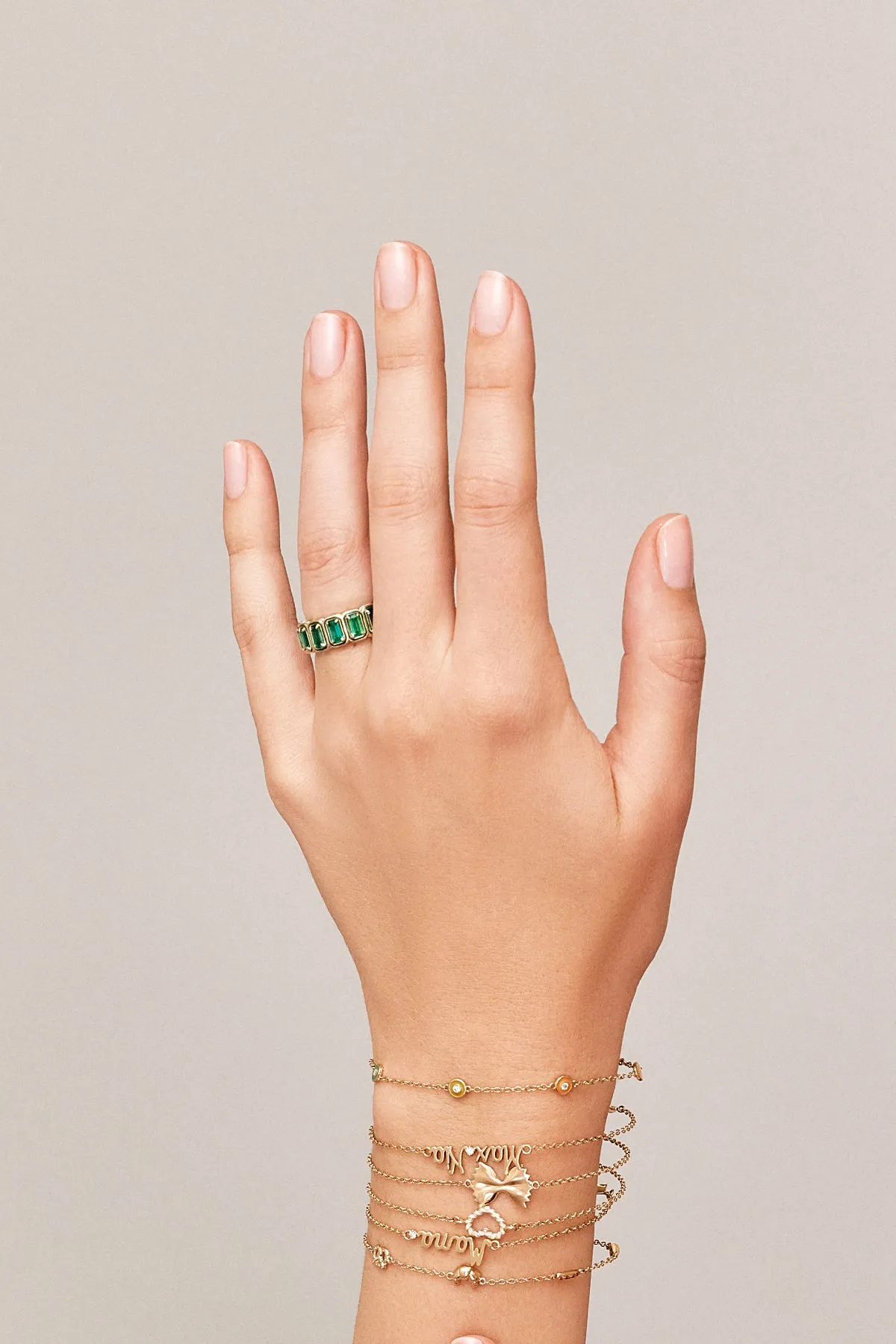 Rectangular Cocktail Eternity Band