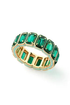 Rectangular Cocktail Eternity Band