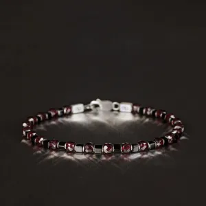 Red Garnet Bracelet XI (4mm)