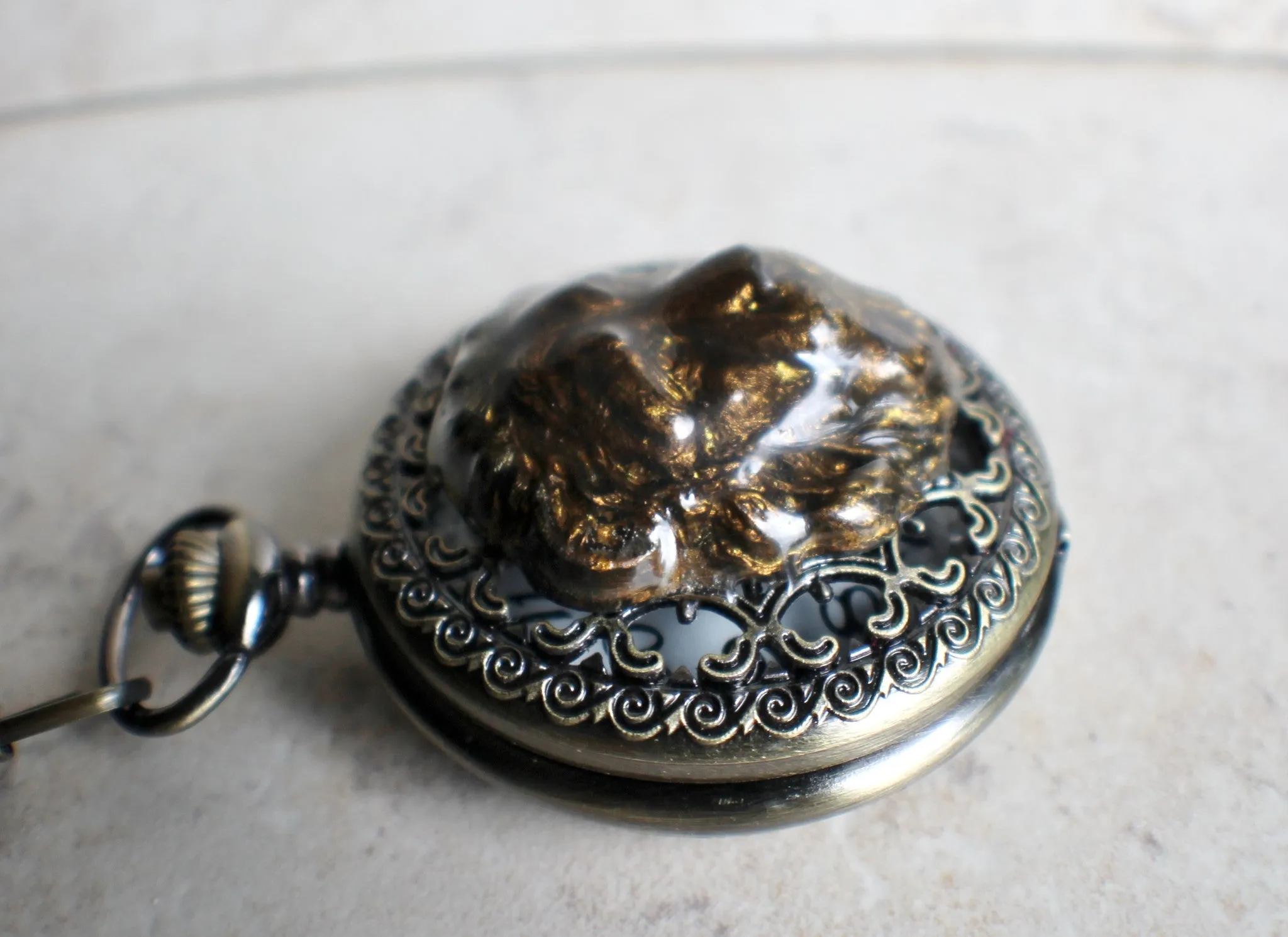 Regal Lion Battery Operated Pocket Watch