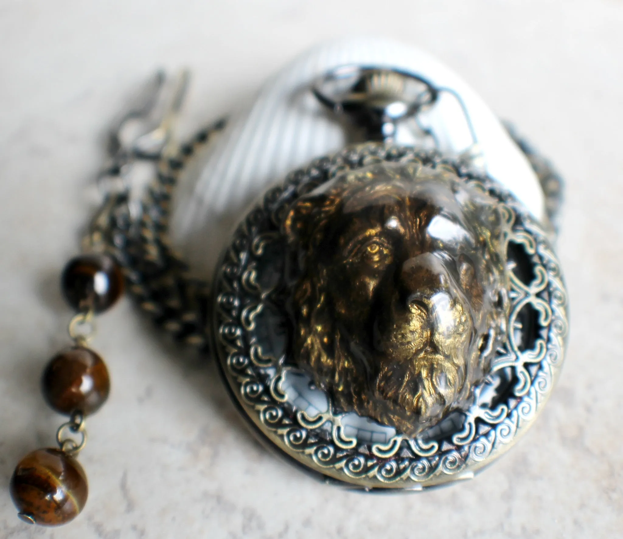 Regal Lion Battery Operated Pocket Watch