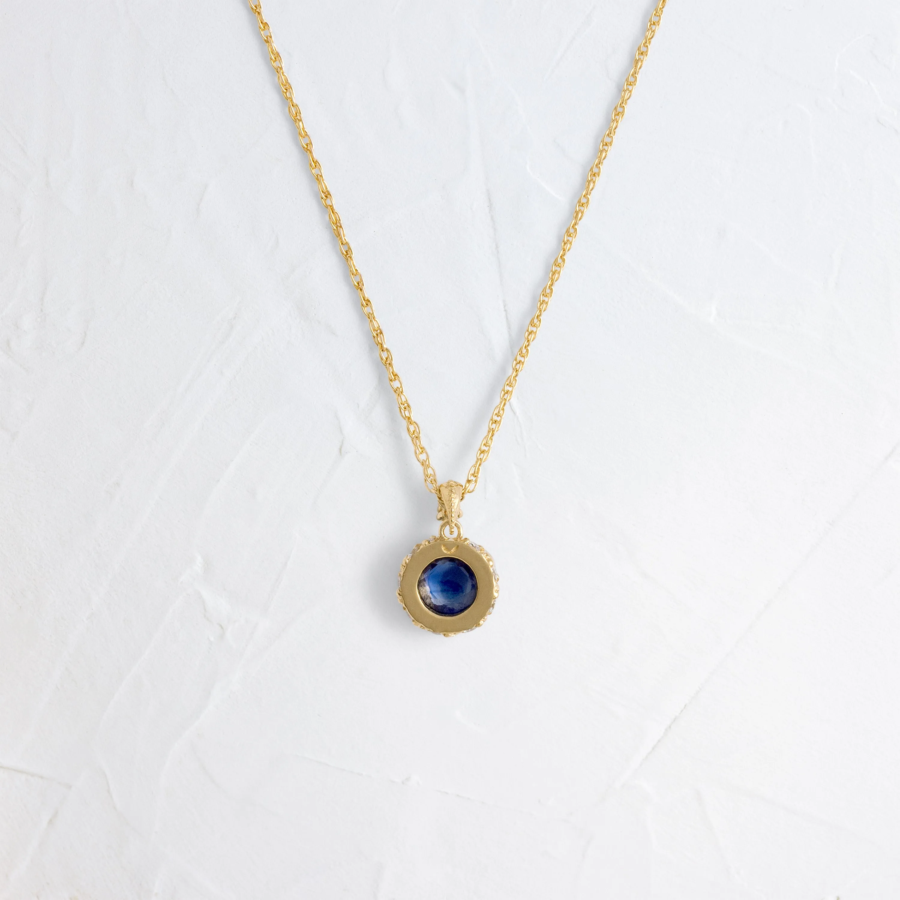 Reminisce Necklace, Blue Sapphire