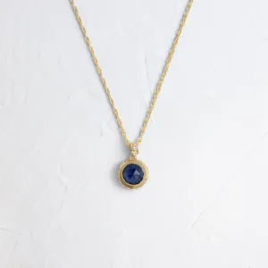 Reminisce Necklace, Blue Sapphire