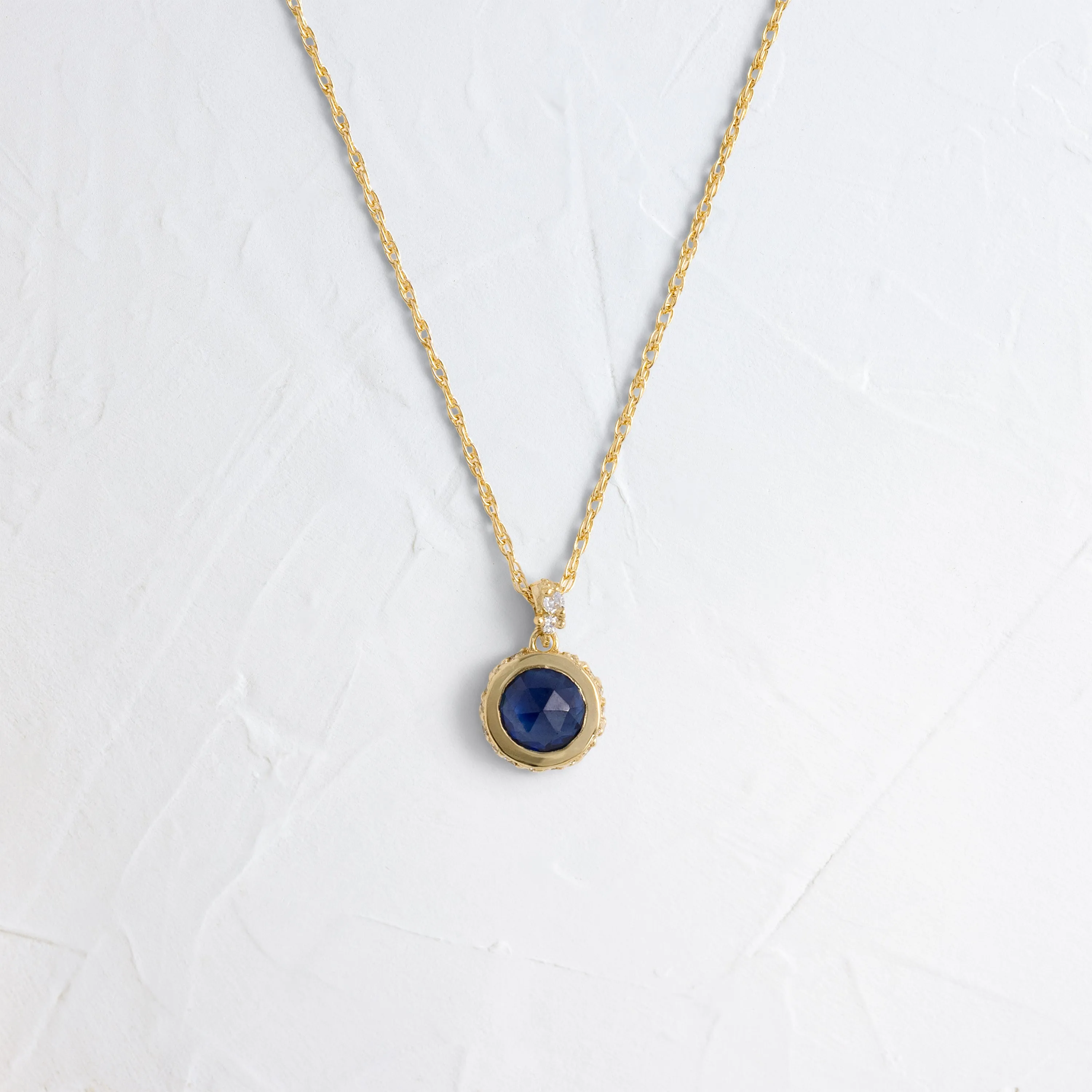 Reminisce Necklace, Blue Sapphire