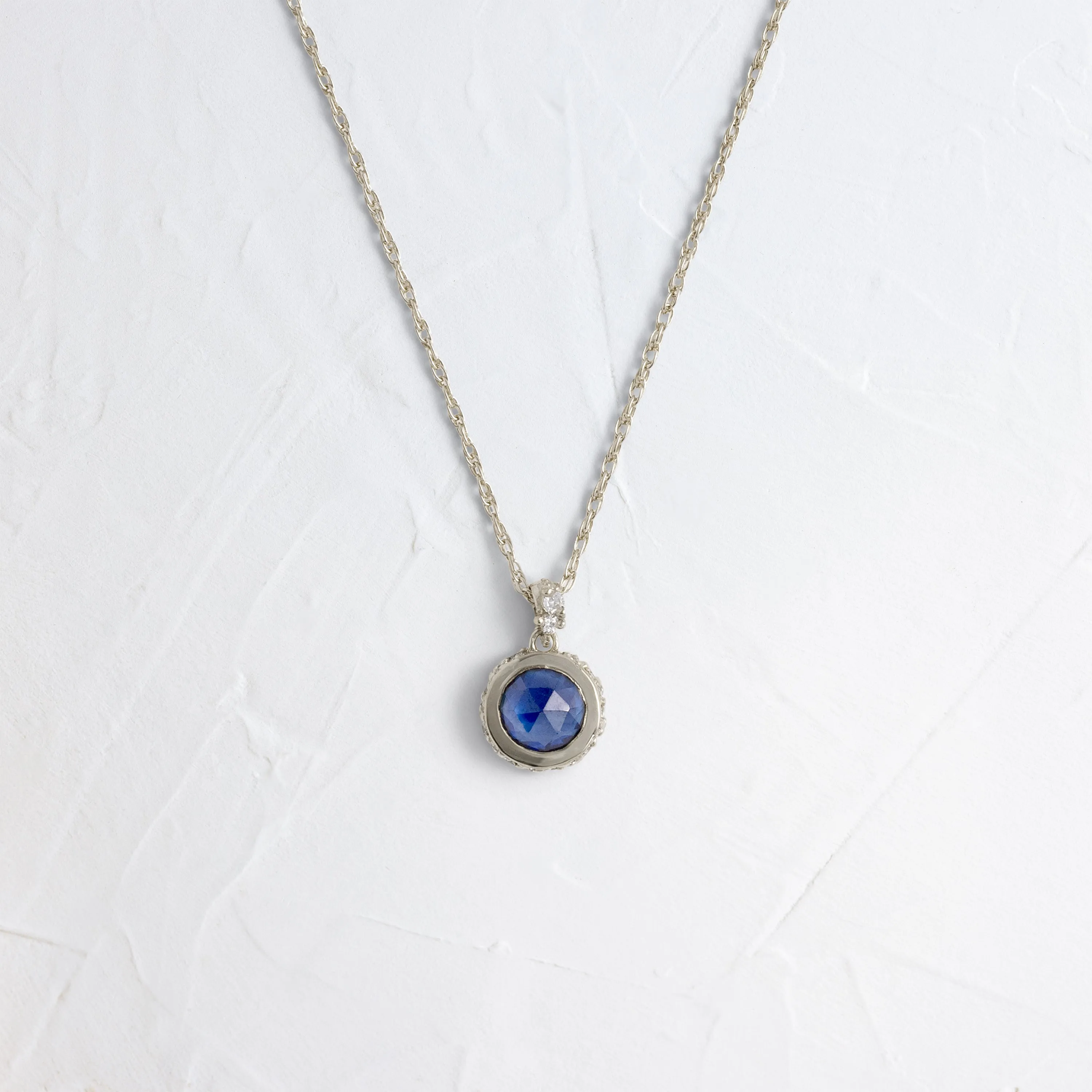 Reminisce Necklace, Blue Sapphire