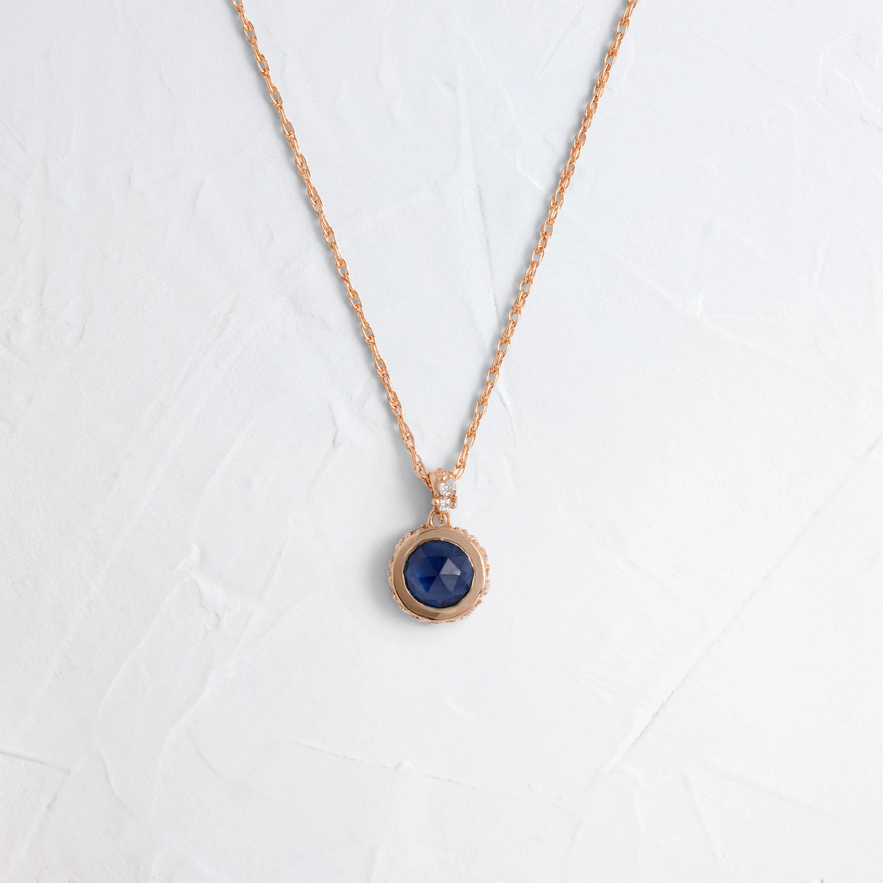 Reminisce Necklace, Blue Sapphire