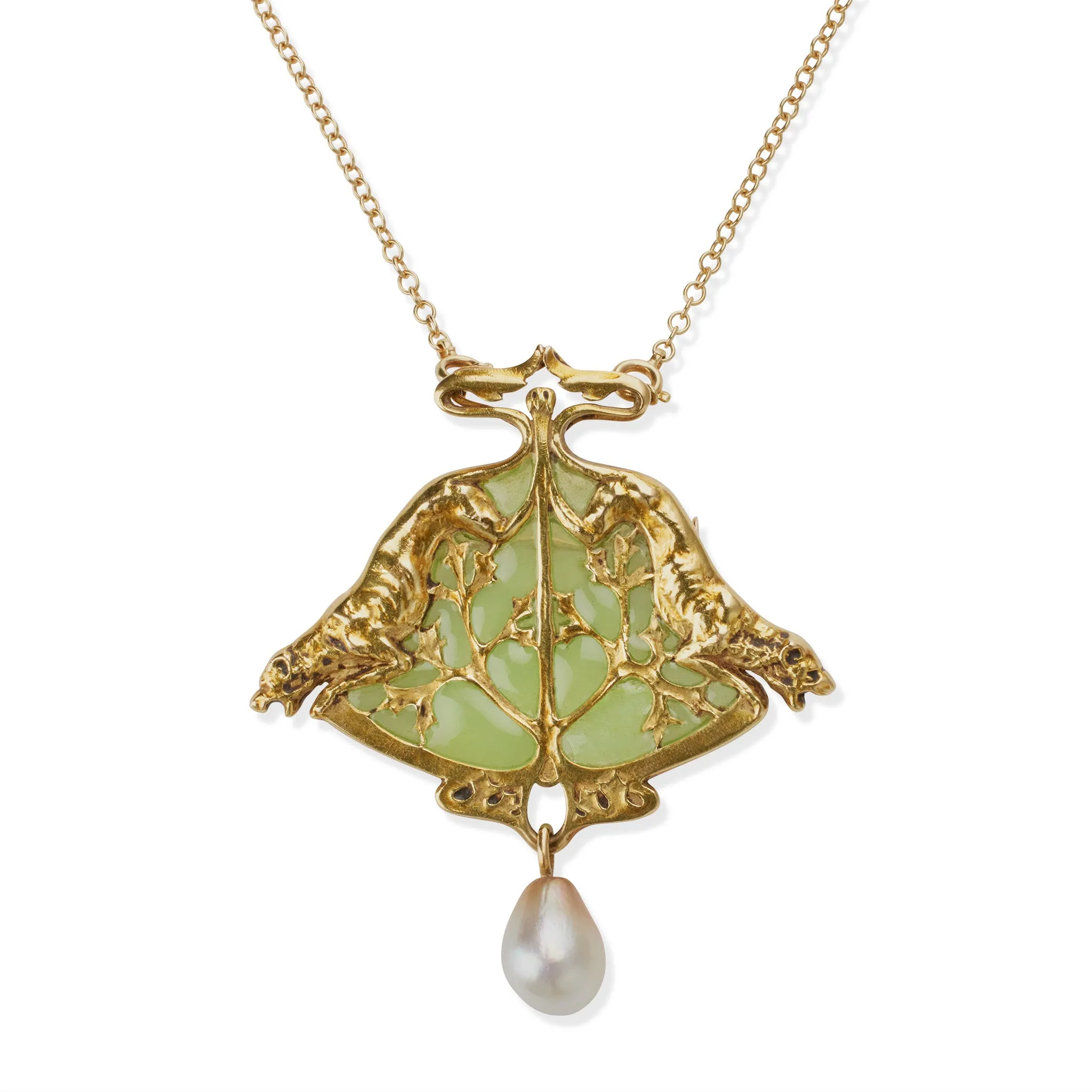 Ren?? Lalique "Breton Lion" Pendant Brooch