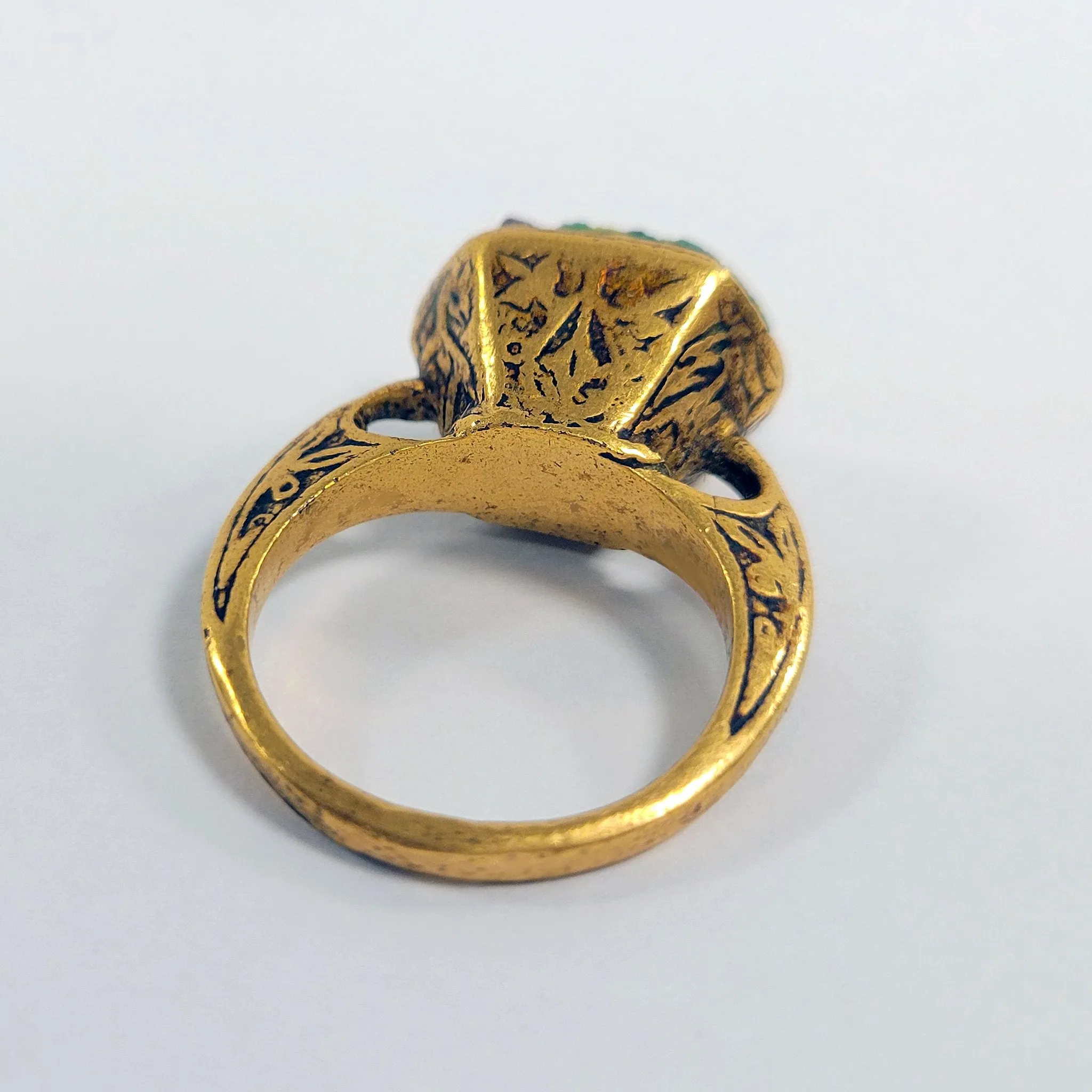 Renaissance Ring with Ancient Roman Mosaic Glass