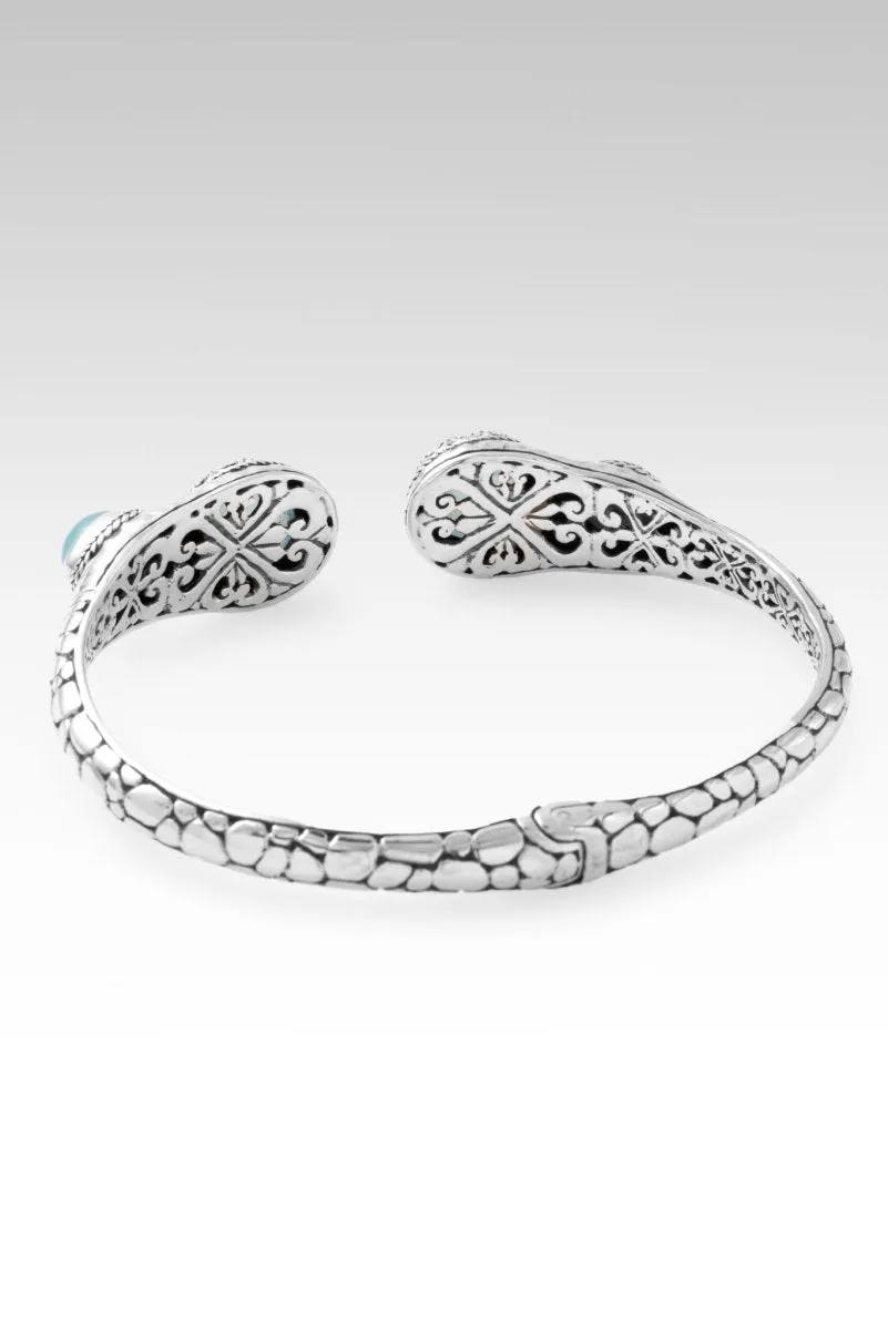 Rise Up in Faith Tip-to-Tip Bracelet? in Paraiba Chalcedony & Amazonite
