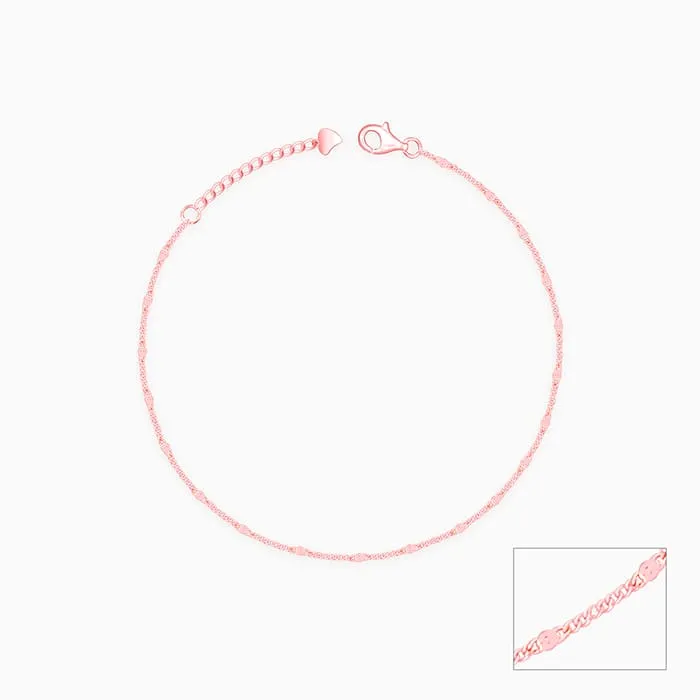 Rose Gold Express Affection Anklet