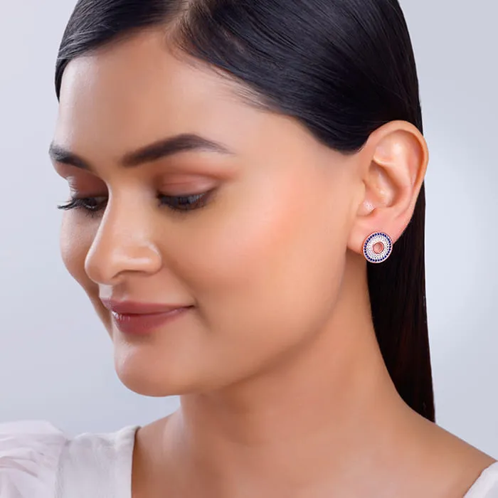 Rose Gold Glittering Joy Earrings