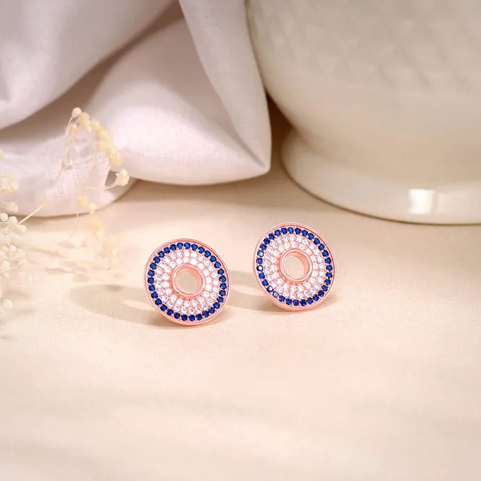 Rose Gold Glittering Joy Earrings