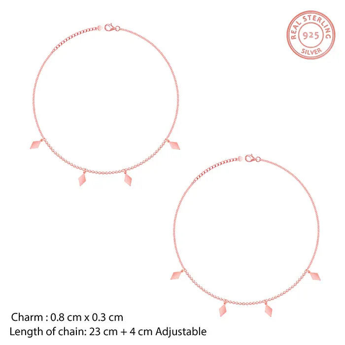 Rose Gold Kite Anklet