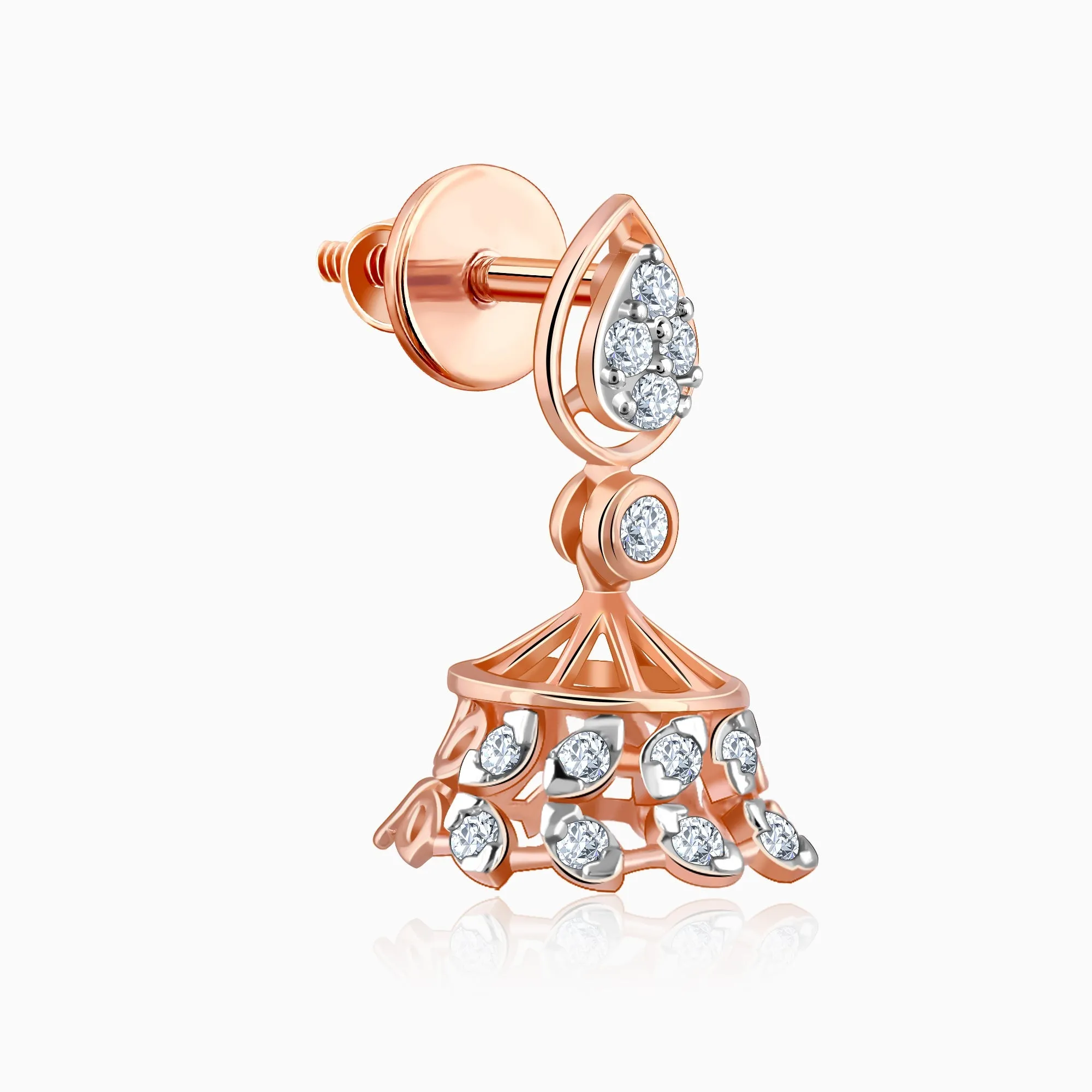 Rose Gold Luma Diamond Jhumki