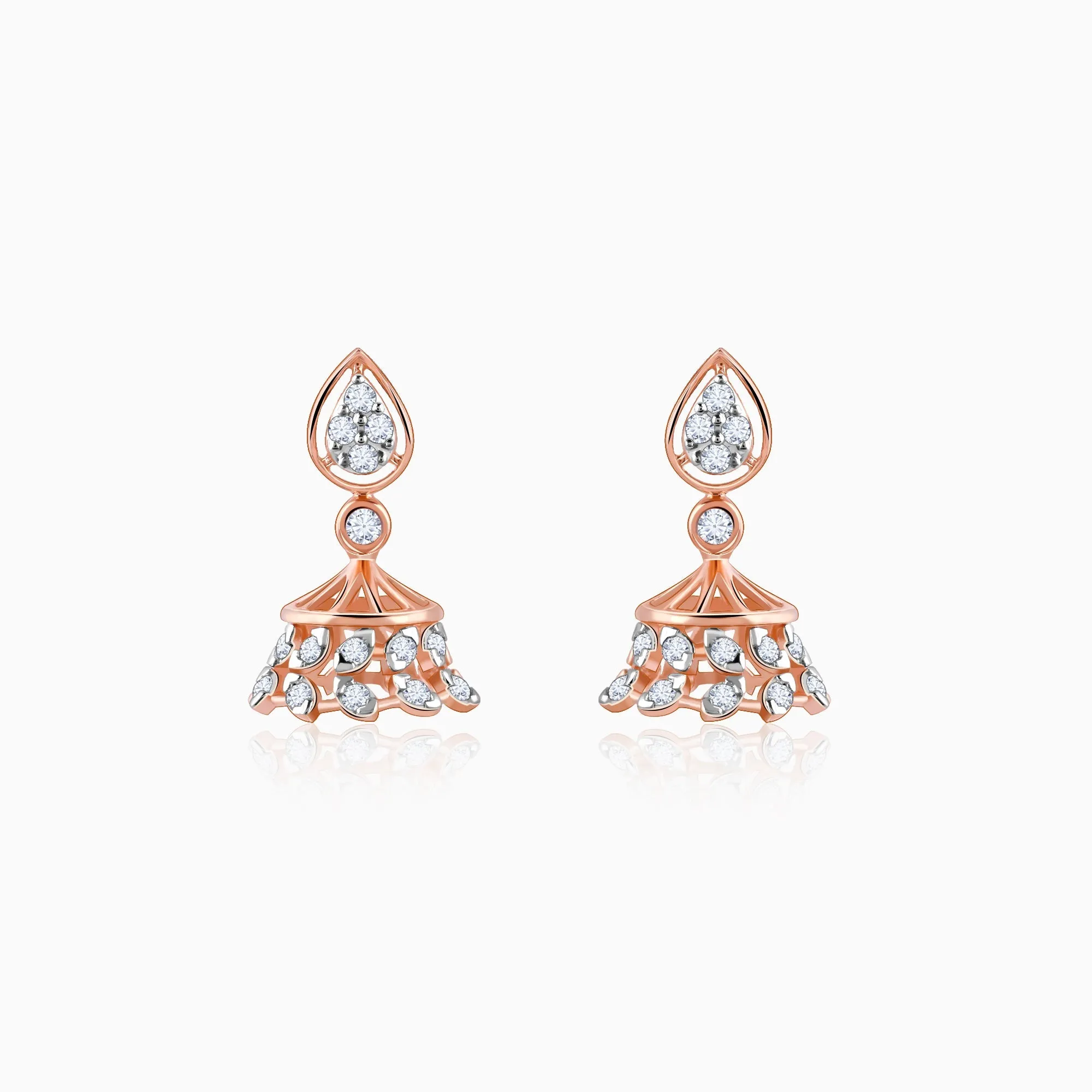 Rose Gold Luma Diamond Jhumki