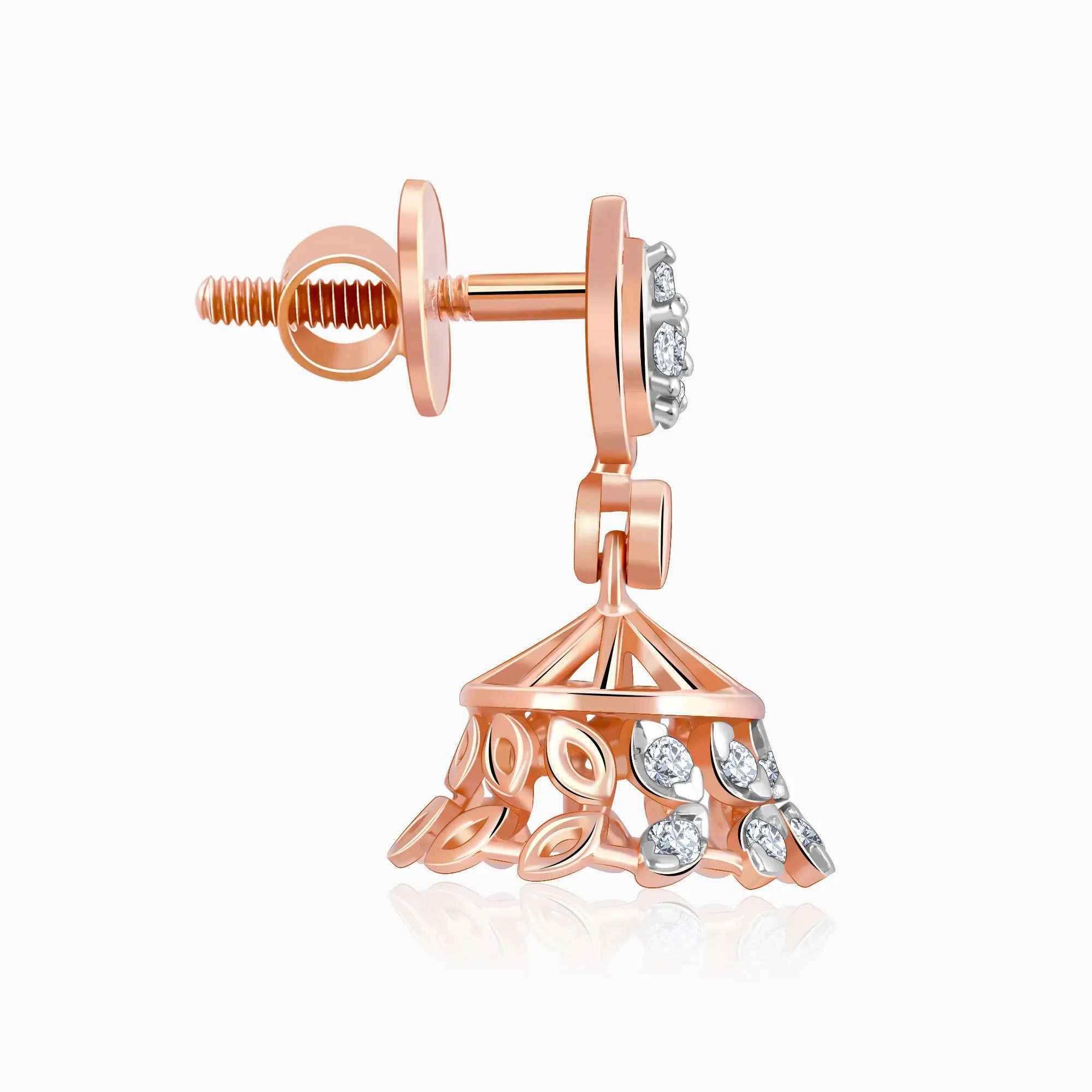 Rose Gold Luma Diamond Jhumki