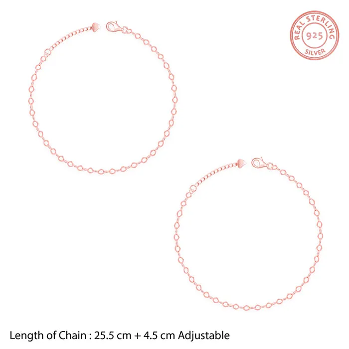 Rose Gold Stylish Anklet