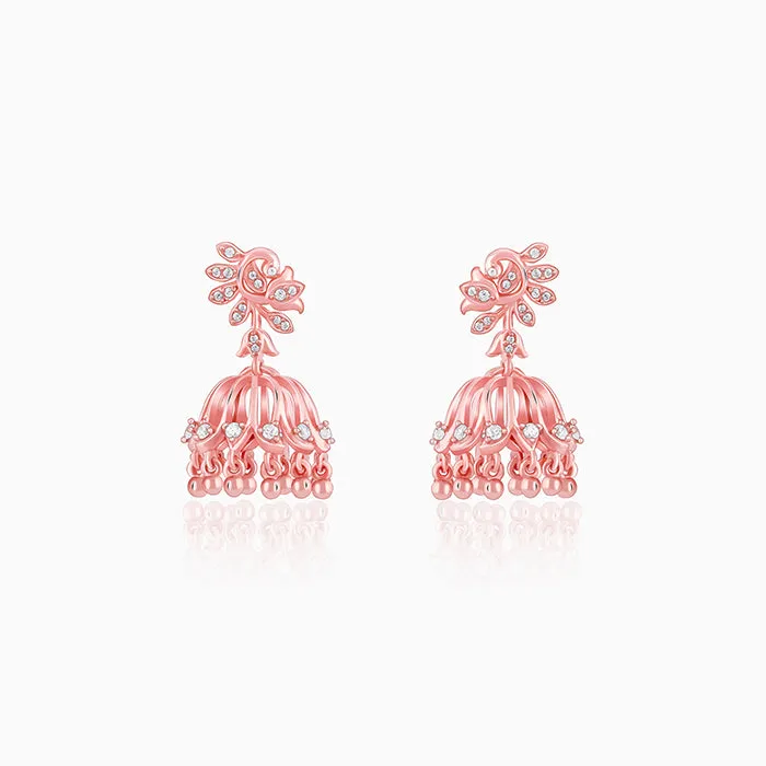 Rose Gold Sundar Mor Jhumki