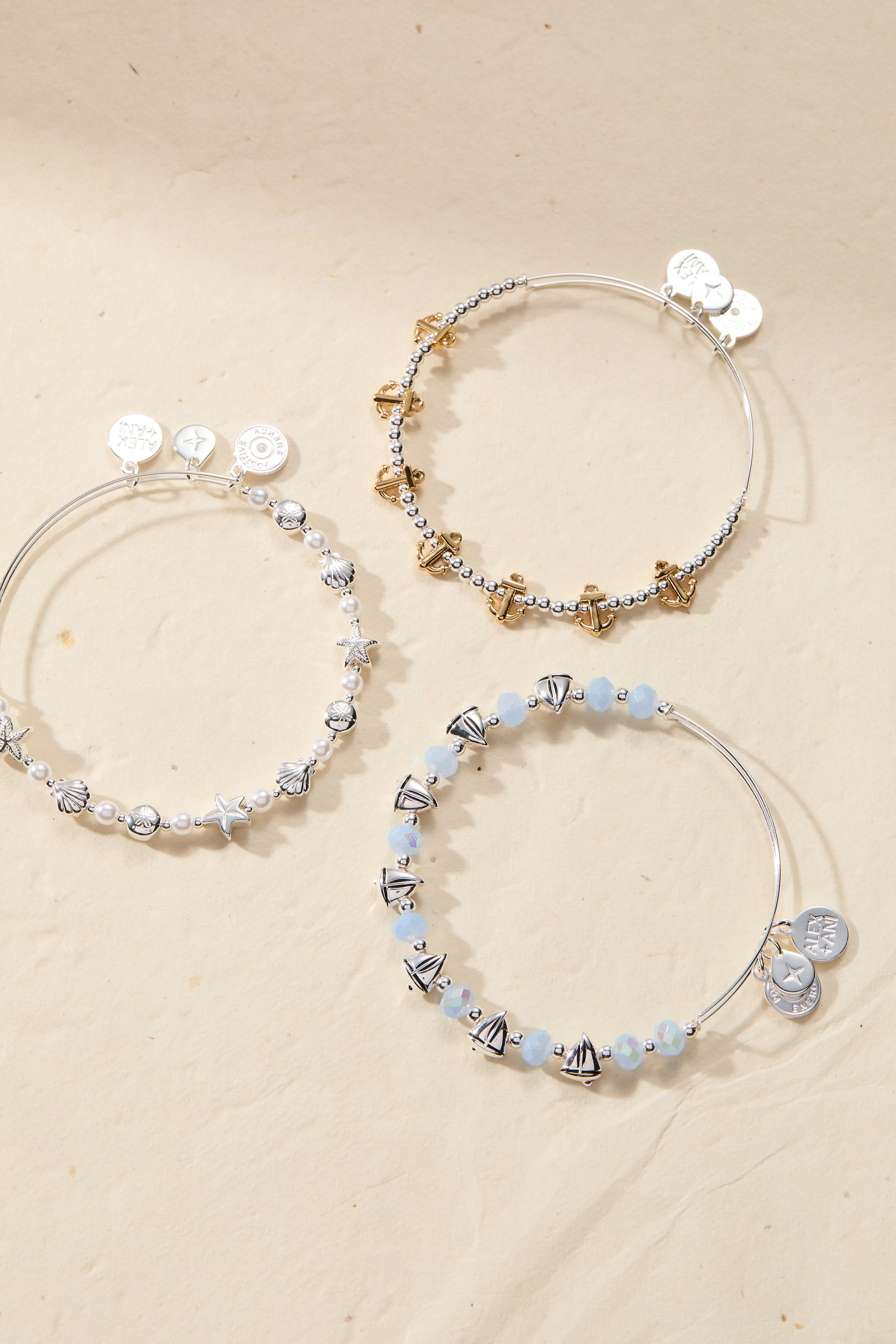 Sailboat Beaded Bangle