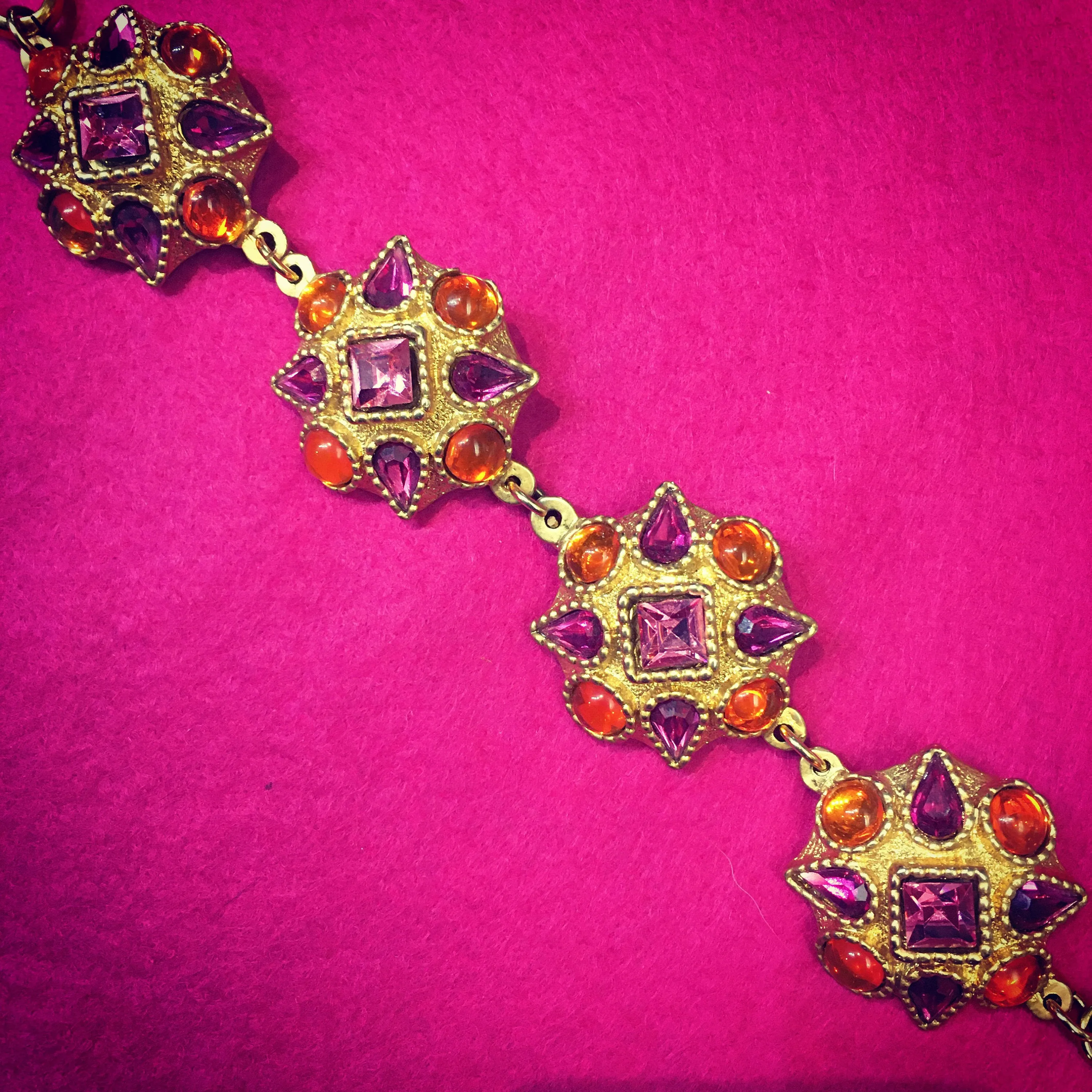 Satellite Pink Bracelet Orange Vintage