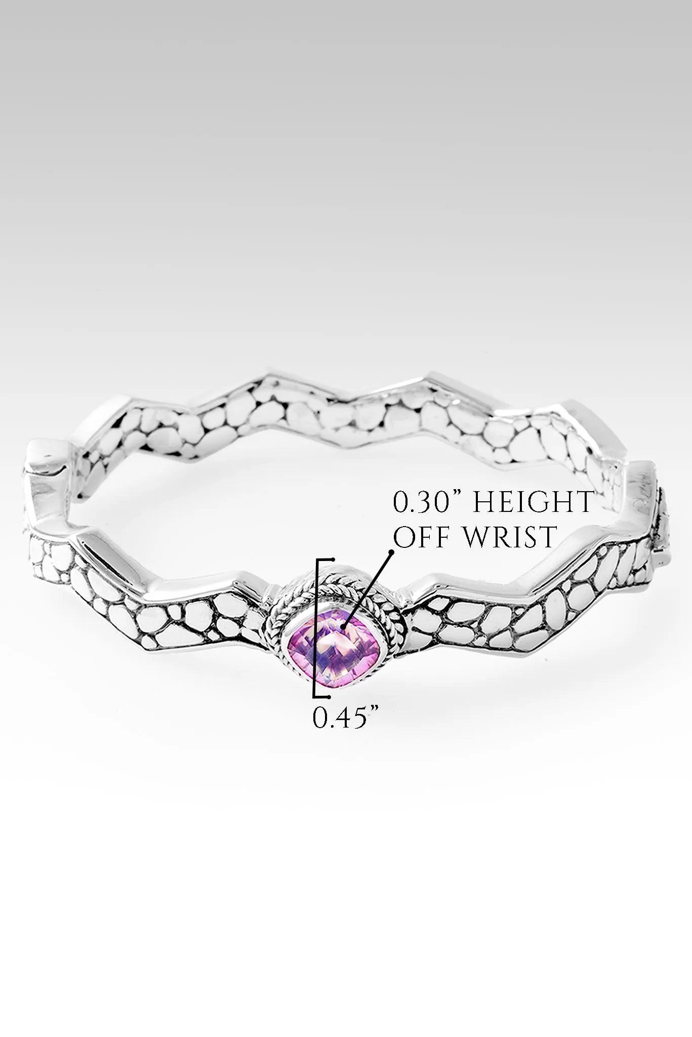 Serene Spirit Bangle II? in Rainbow Sherbet? Mystic Quartz