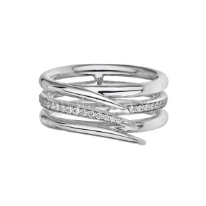 Shaun Leane Armis 18ct White Gold Diamond Pave Single Row Ring