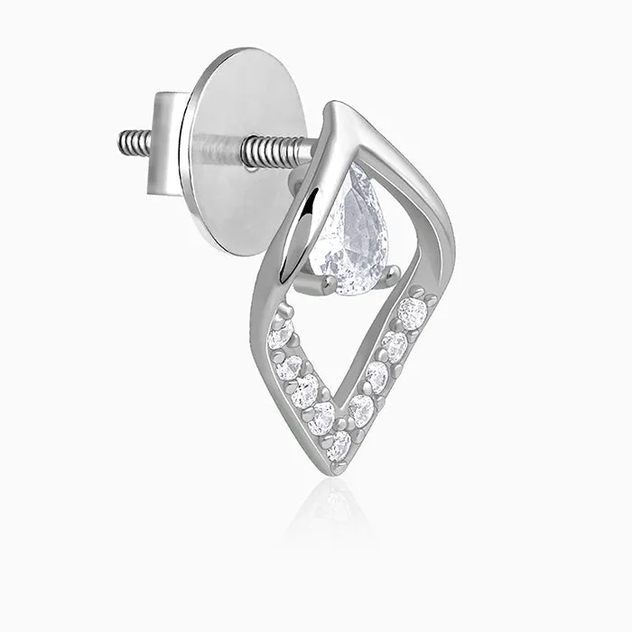Silver Bling Queen Earrings