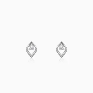 Silver Bling Queen Earrings