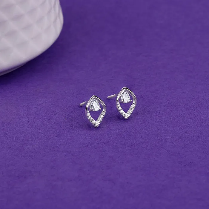 Silver Bling Queen Earrings