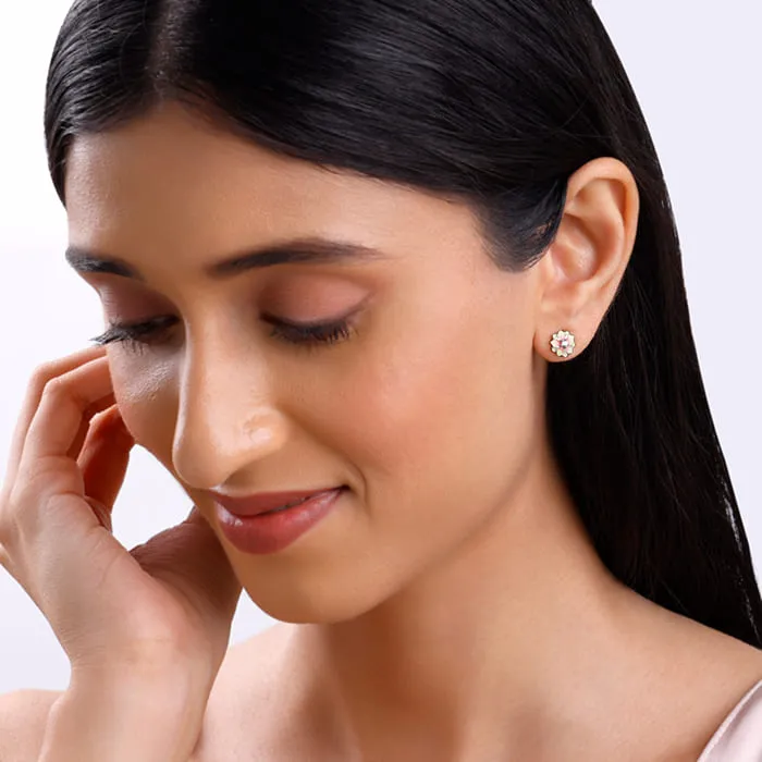 Silver Floral Fusion Earrings