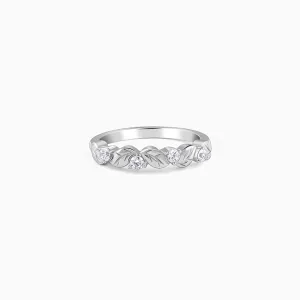 Silver Minimalist Wreath Ring