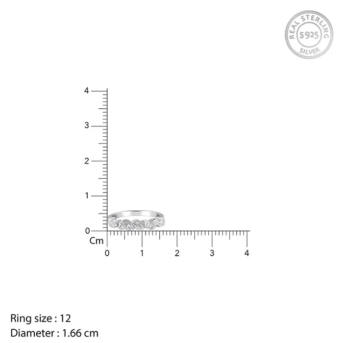 Silver Minimalist Wreath Ring