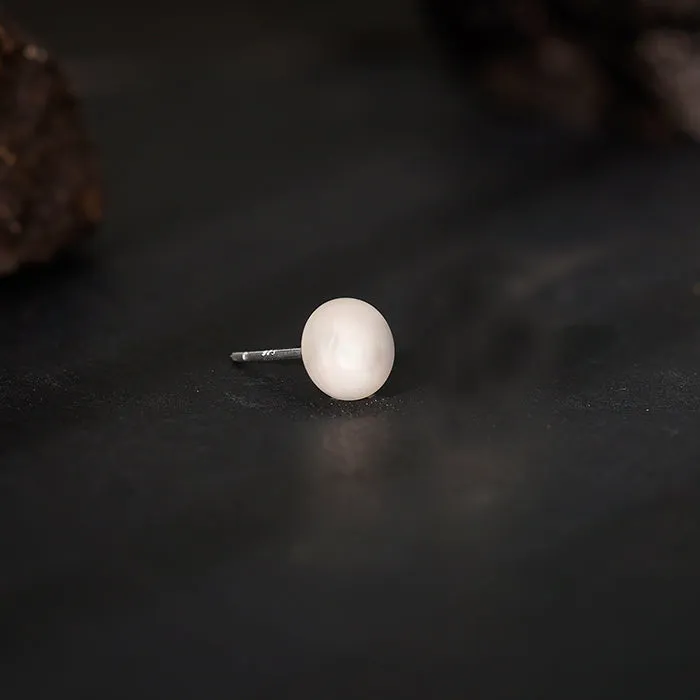 Silver Redefined Stud For Men