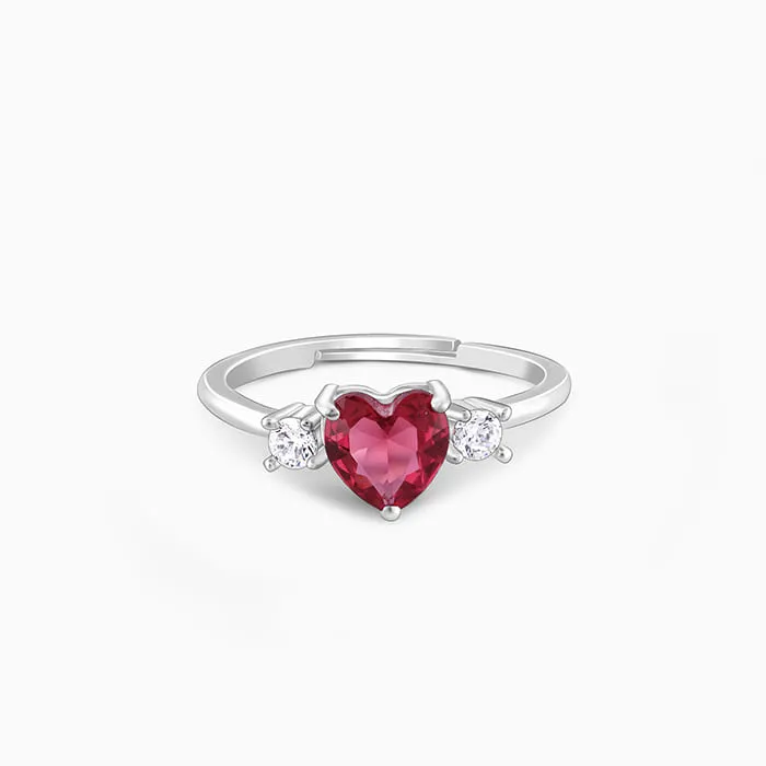 Silver Stay With Me Ring