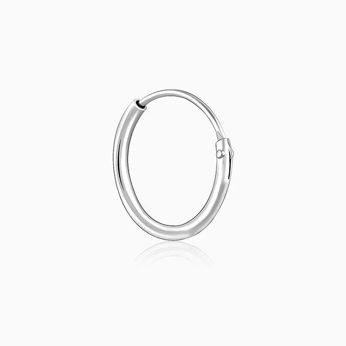 Silver Tiger Cub Kids Hoop Earrings (4-12 yrs)
