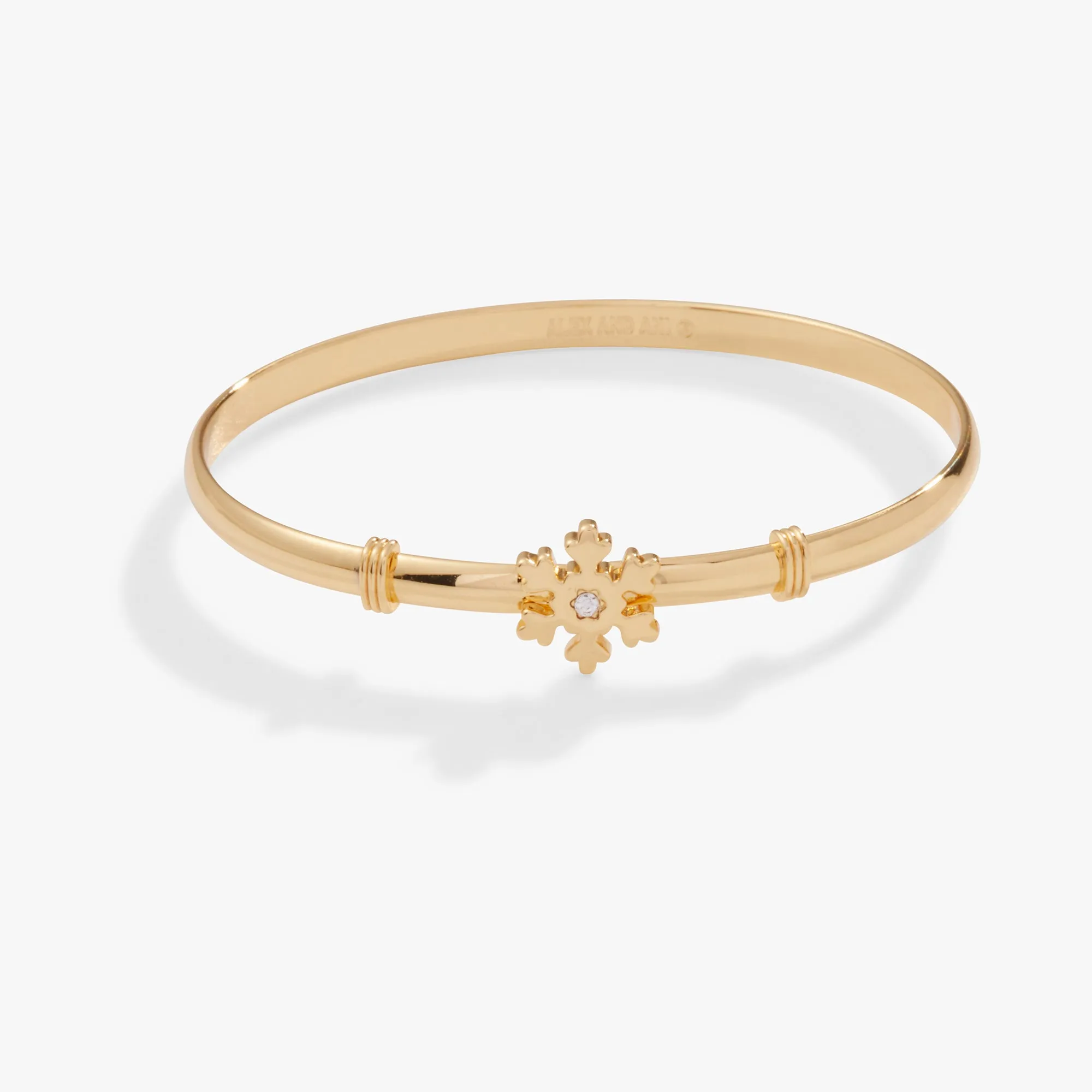 Snowflake Clip Bangle Bracelet