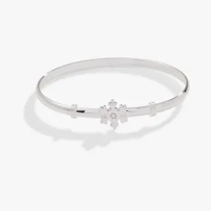 Snowflake Clip Bangle Bracelet