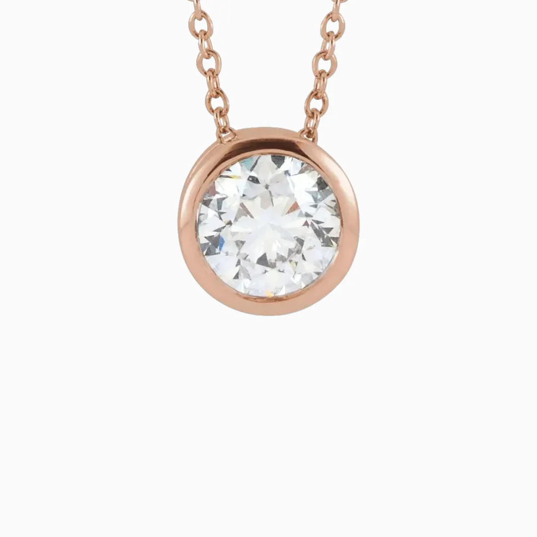 Solitaire Lab-Grown Diamond Necklace