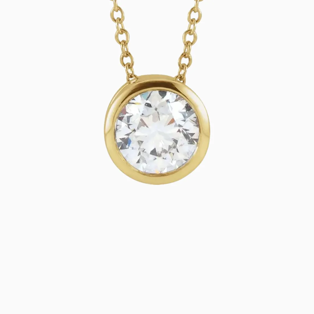 Solitaire Lab-Grown Diamond Necklace