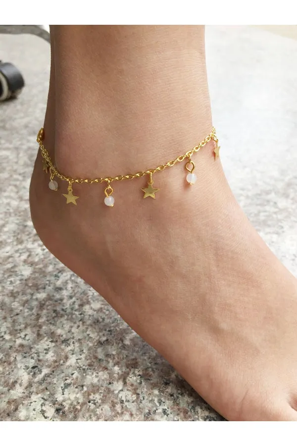 South Korea Popularity Hot Fashion Single Crystal Clear Anklet-860382