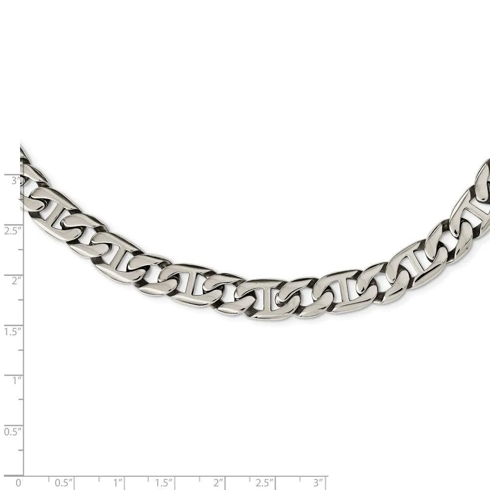 Stainless Steel Polished Links Necklace
