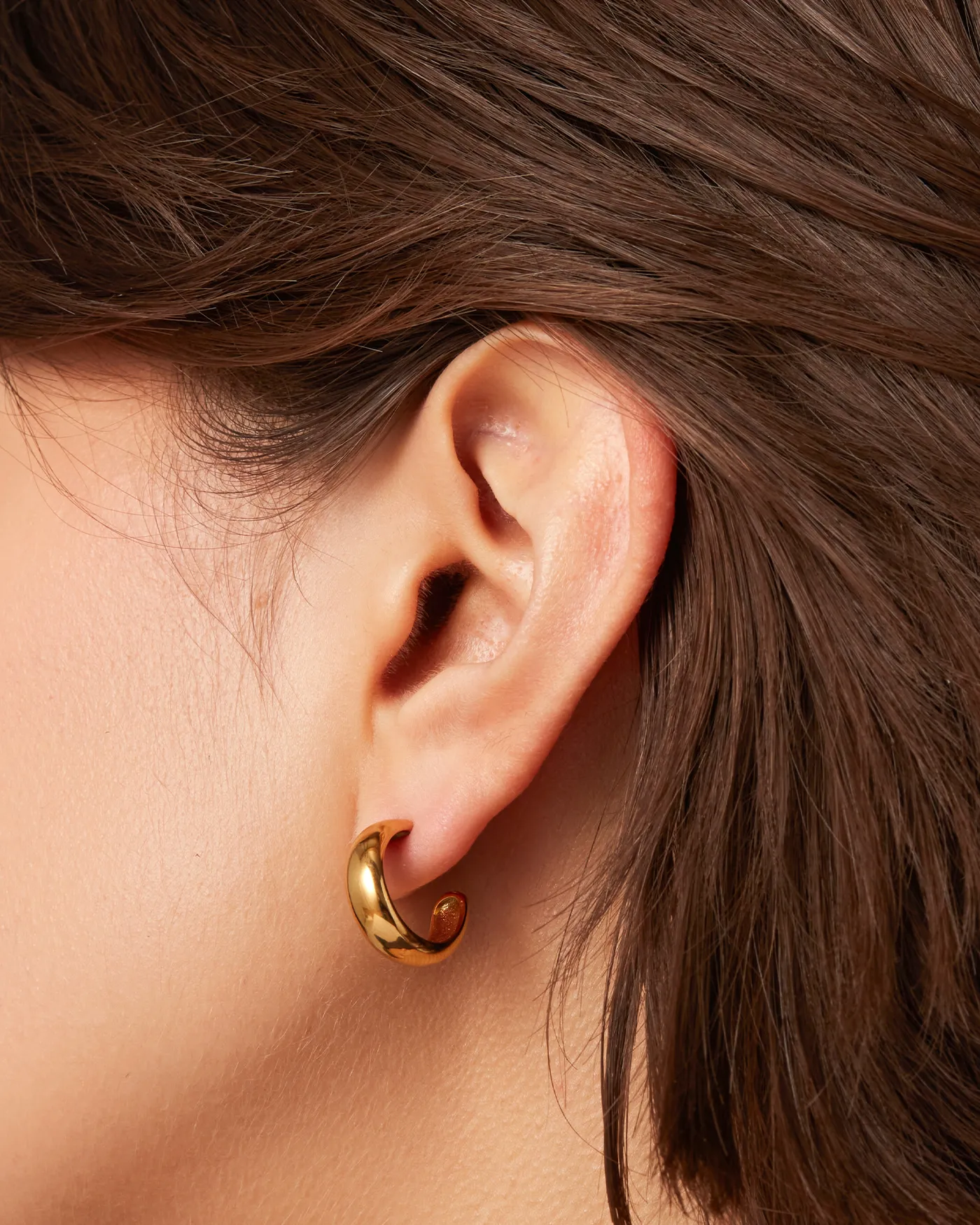 Staple Hoop Earrings - Small