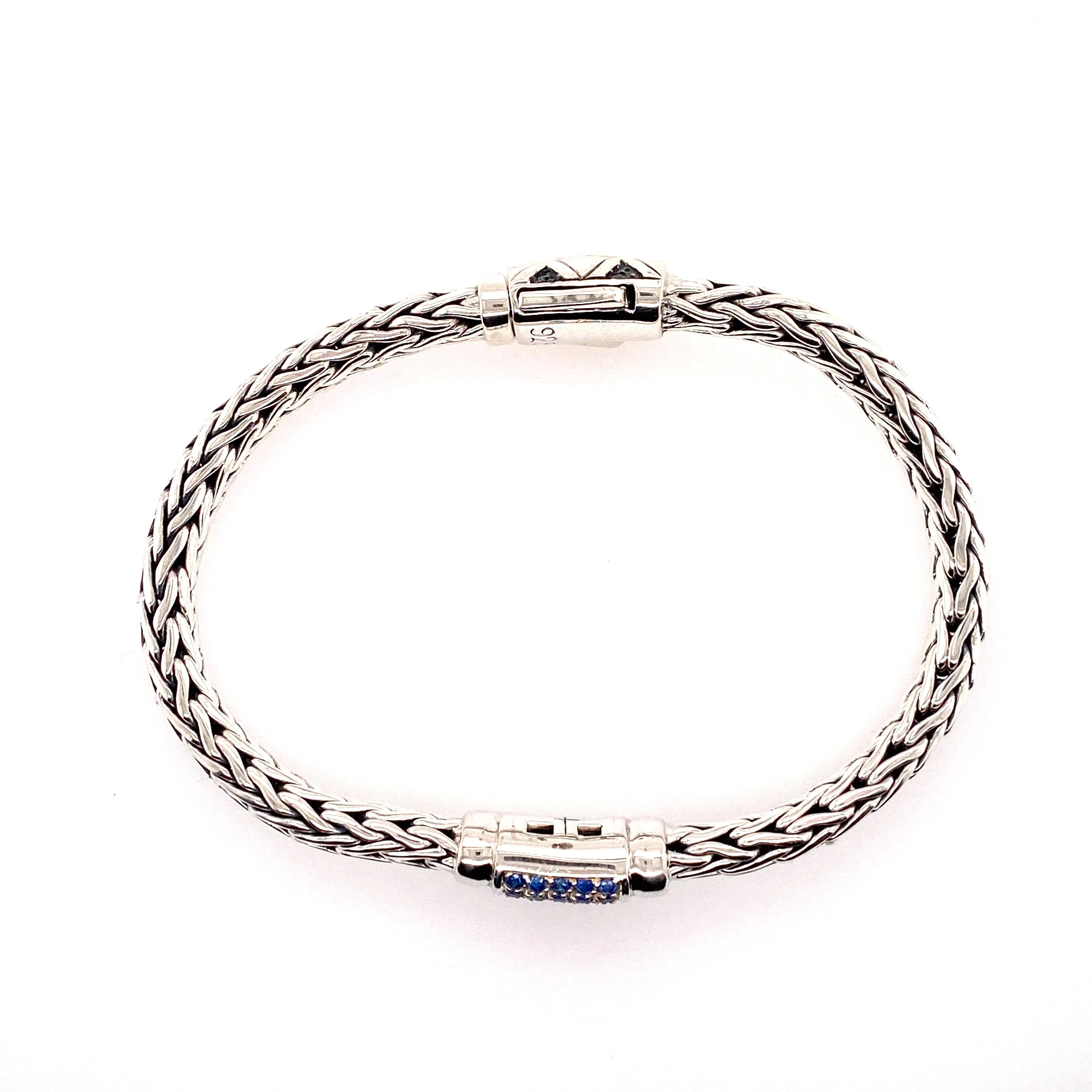 sterling silver and sapphire bracelet