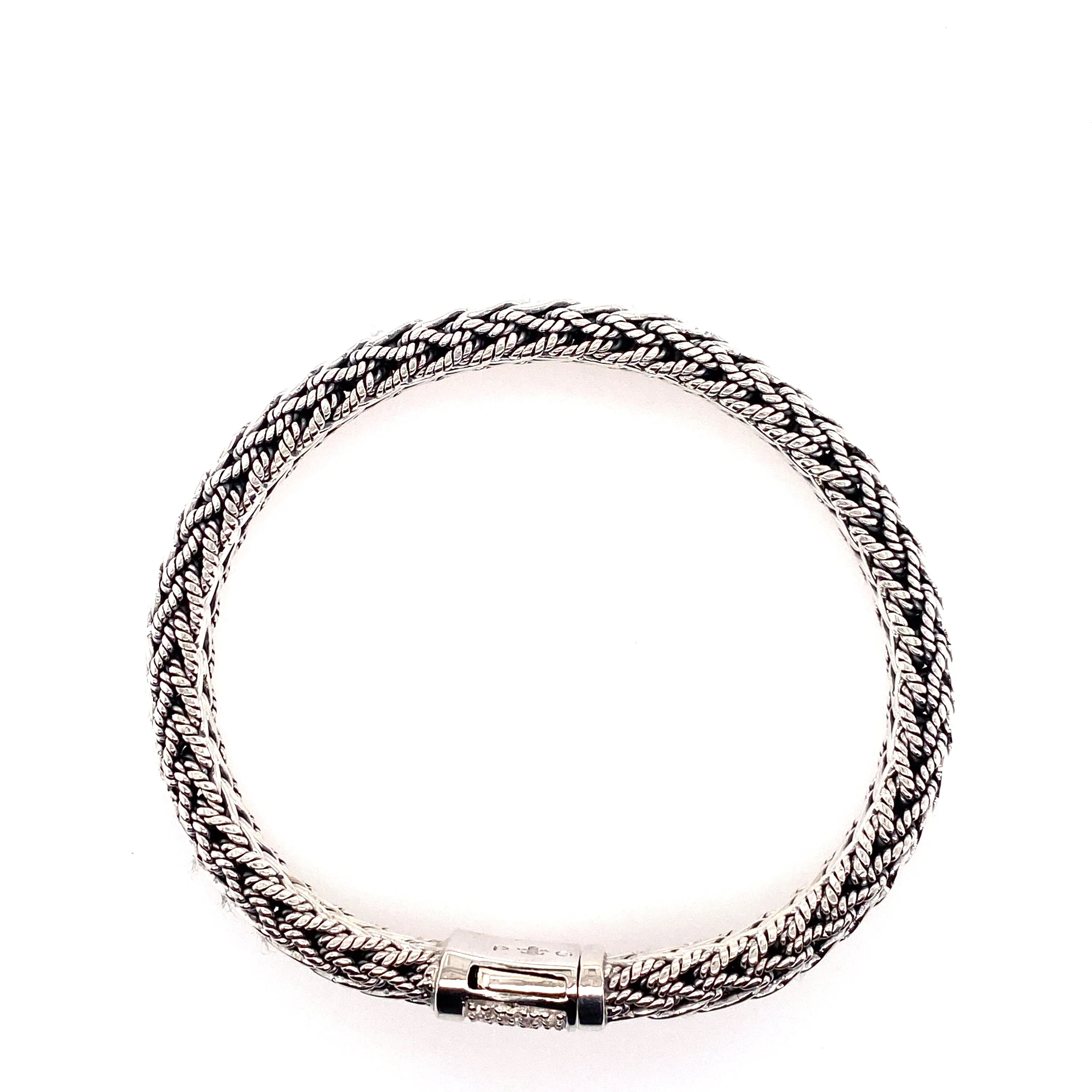 sterling silver and white sapphire bracelet