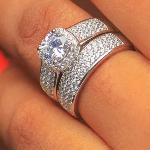 Sterling Silver Bridal set - 01US96